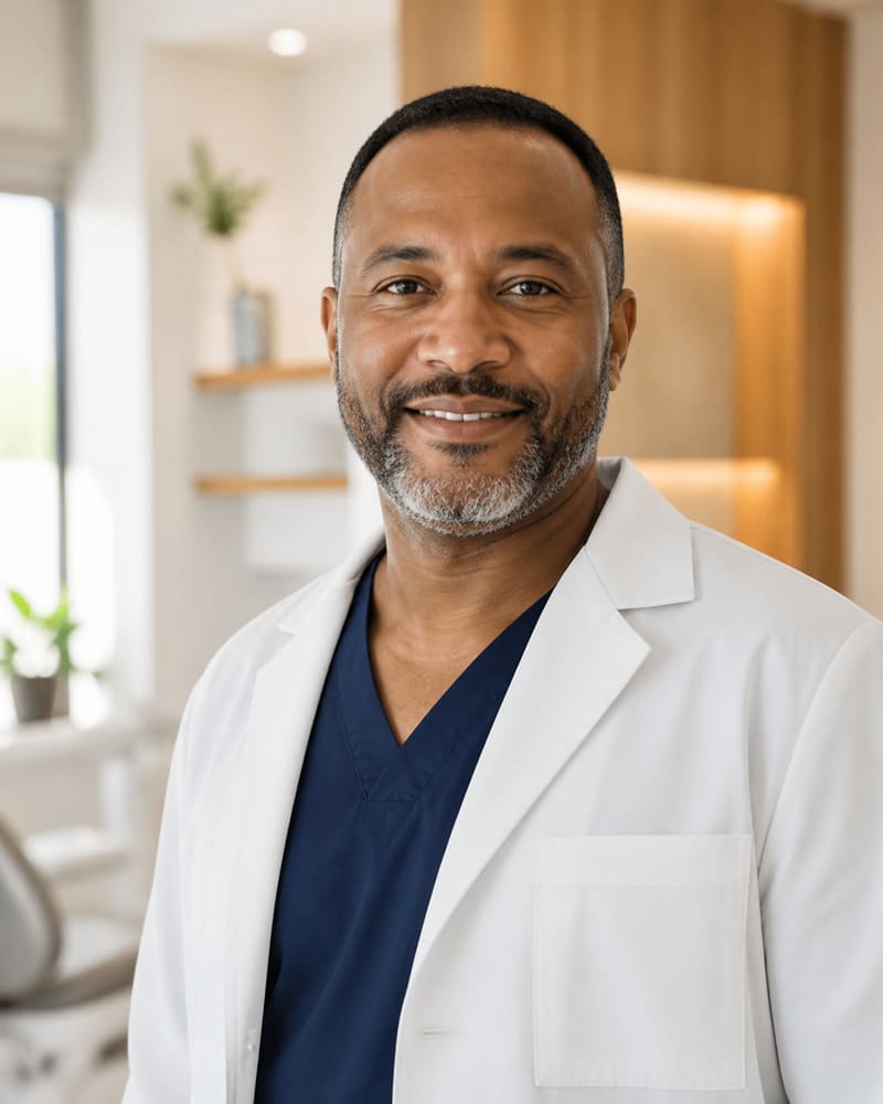 Dr. Daniel Okafor, implant and restorative dentist