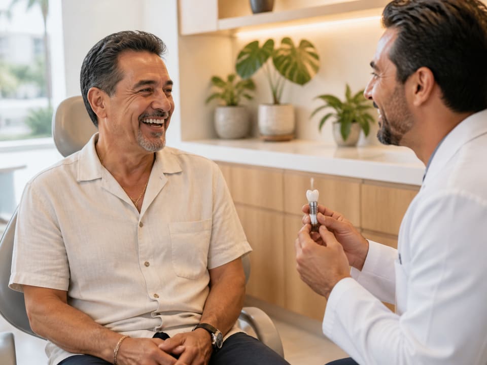 A smiling patient with a natural, confident smile